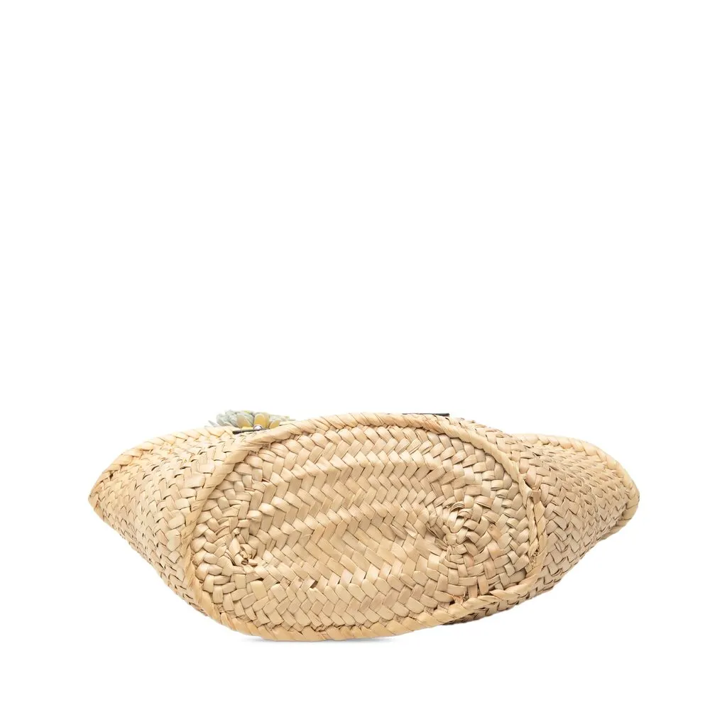 Loewe Small Palm Leaf Basket Tote Beige Very good - Inside View