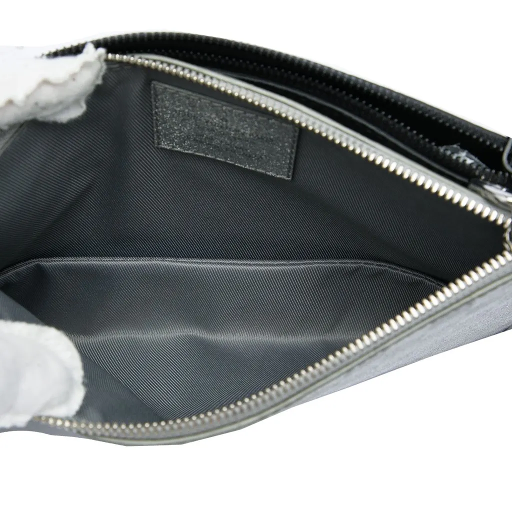 Louis Vuitton Damier Glitter Taurillon In The Loop Trio Pouch Black Leather Good - Model View