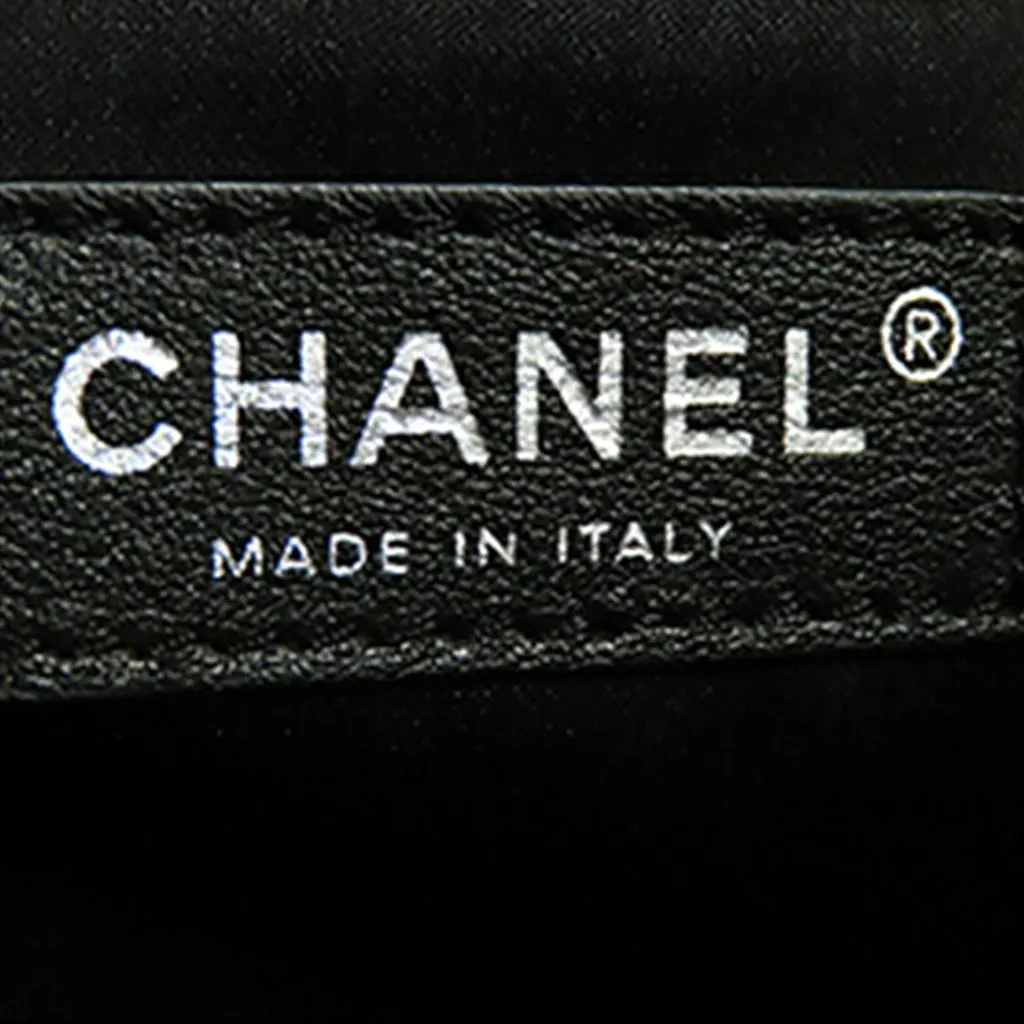 Chanel Caviar Grand Shopping Tote Black Leather Very good - Box View