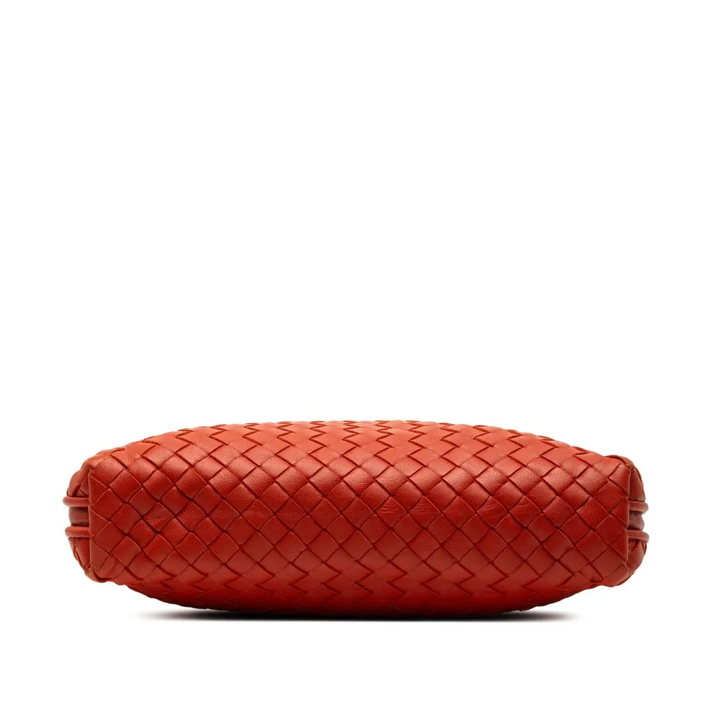 Bottega Veneta Nappa Intrecciato Nodini Crossbody Orange Leather Very good - Inside View