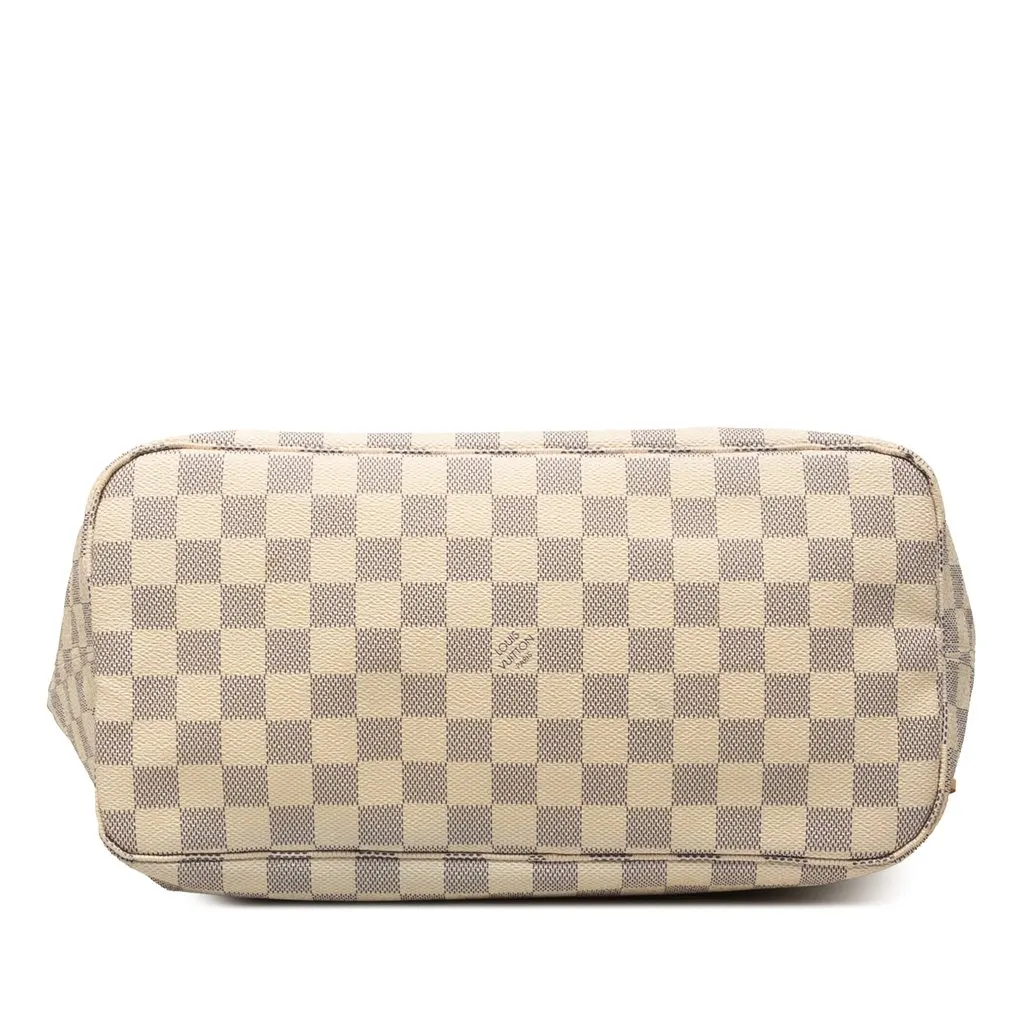 Louis Vuitton Damier Azur Neverfull MM White Very good - Inside View