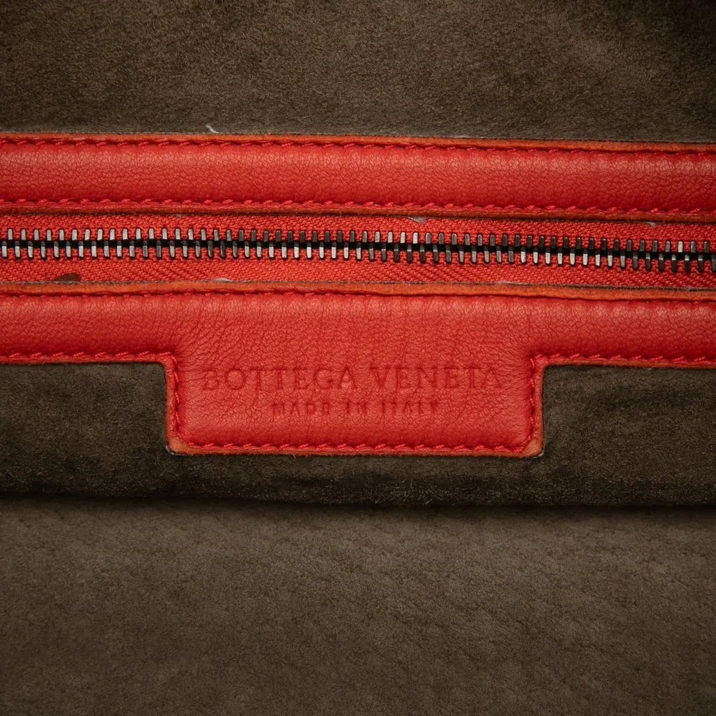 Bottega Veneta Medium Nappa Intrecciato Veneta Hobo Orange Leather Very good - Box View