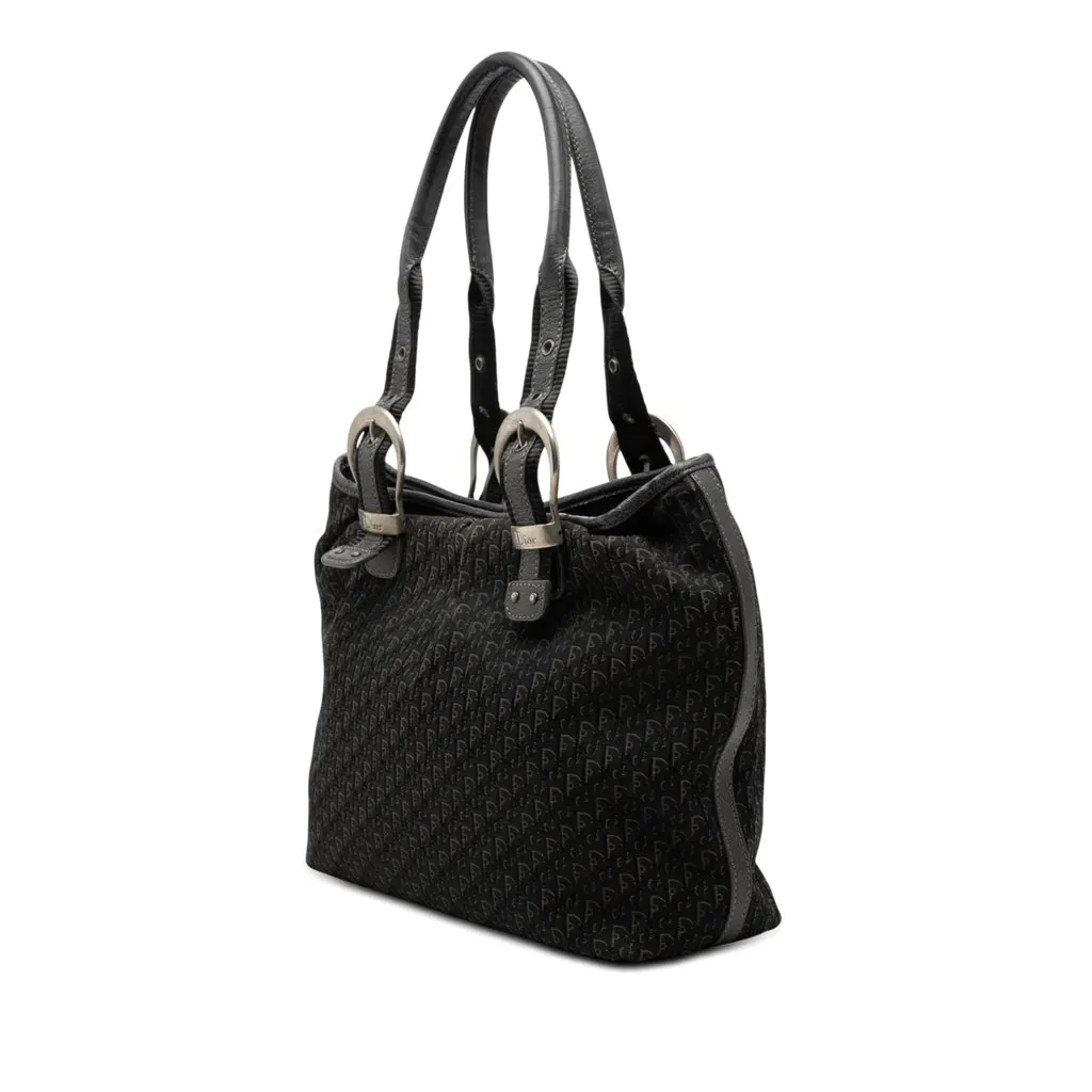 Dior Diorissimo Trotter Canvas Tote Black Very good - Back View