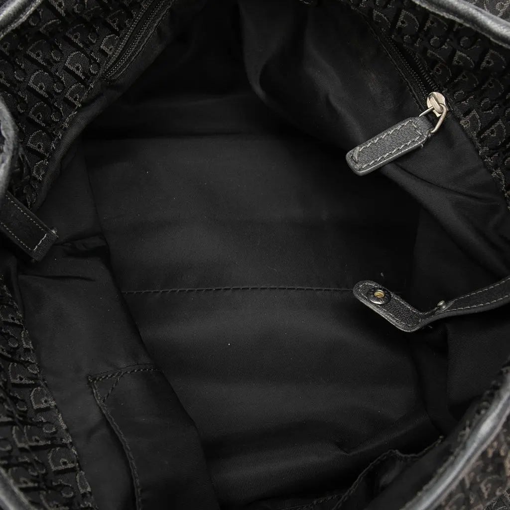 Dior Diorissimo Trotter Canvas Tote Black Very good - Model View