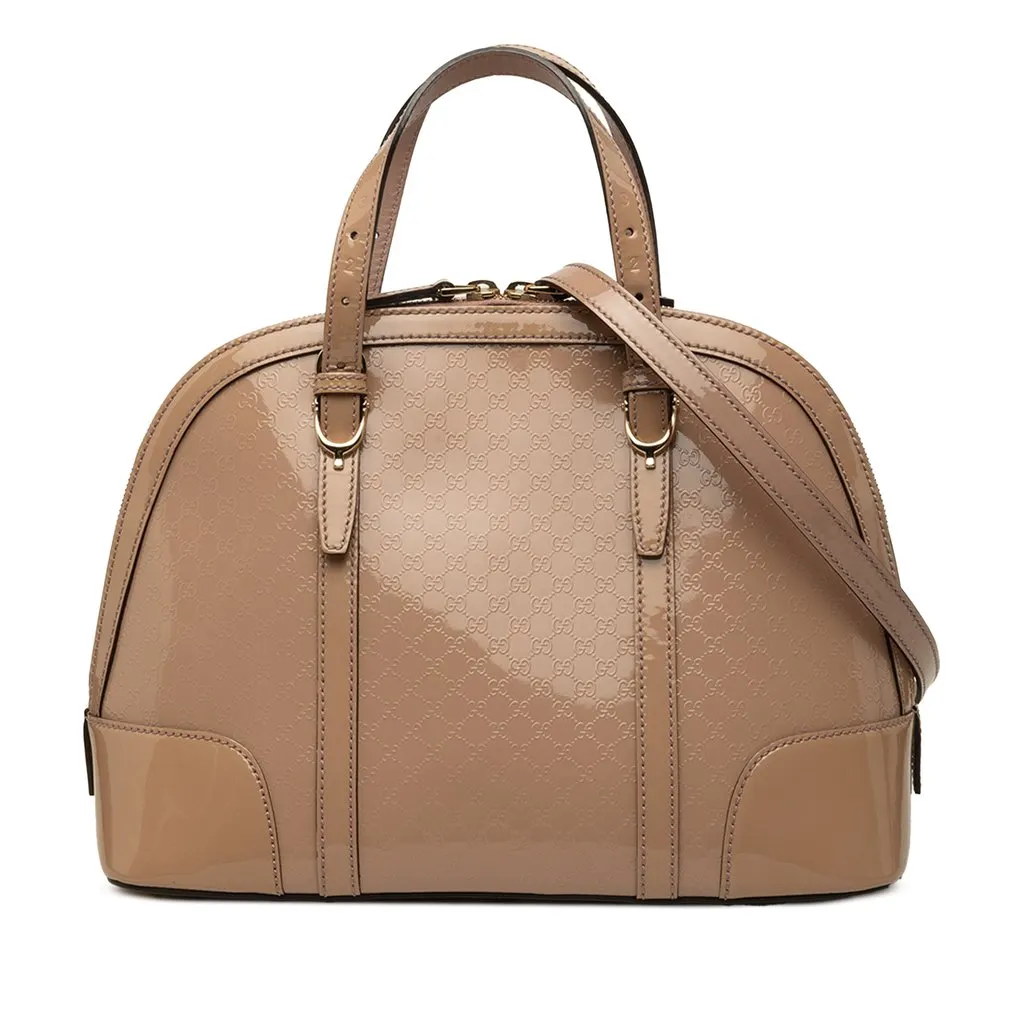 Gucci Small Microguccissima Patent Nice Satchel
