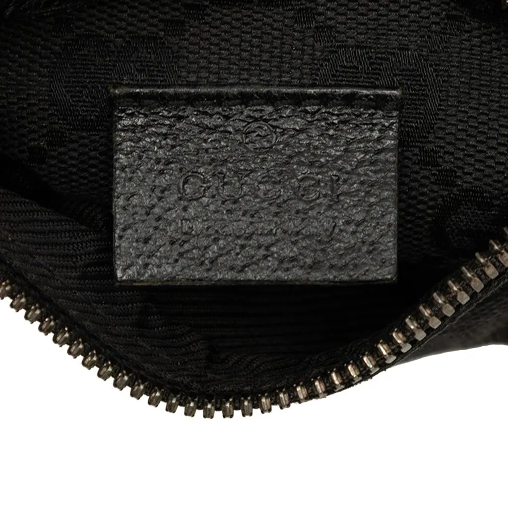 Gucci GG Canvas Double Pocket Belt Bag Black Canvas Very good - Box View