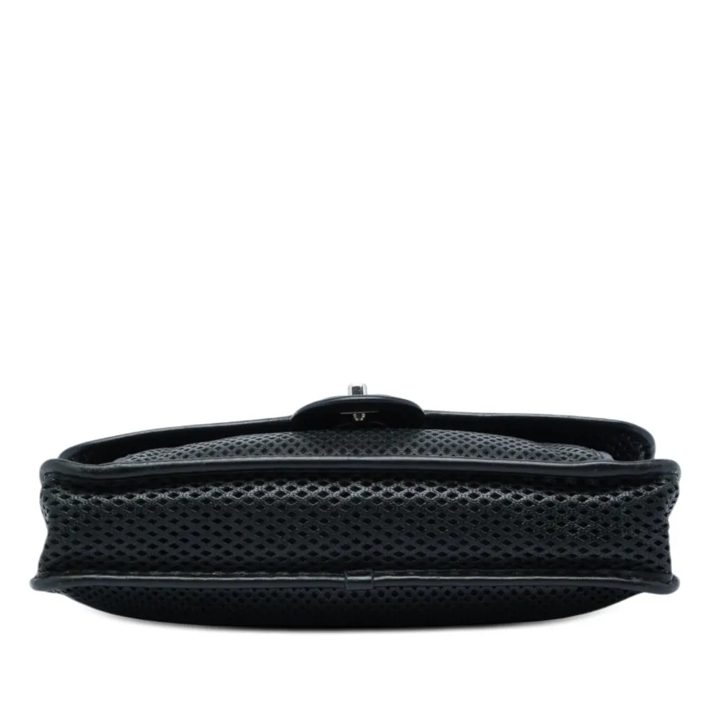 Chanel Medium Perforated Calfskin Up In The Air Flap Black Leather Very good - Inside View