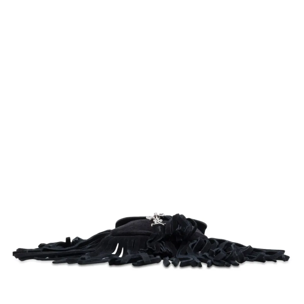 Saint Laurent Toy Suede Anita Fringed Crossbody Black Leather Very good - Inside View