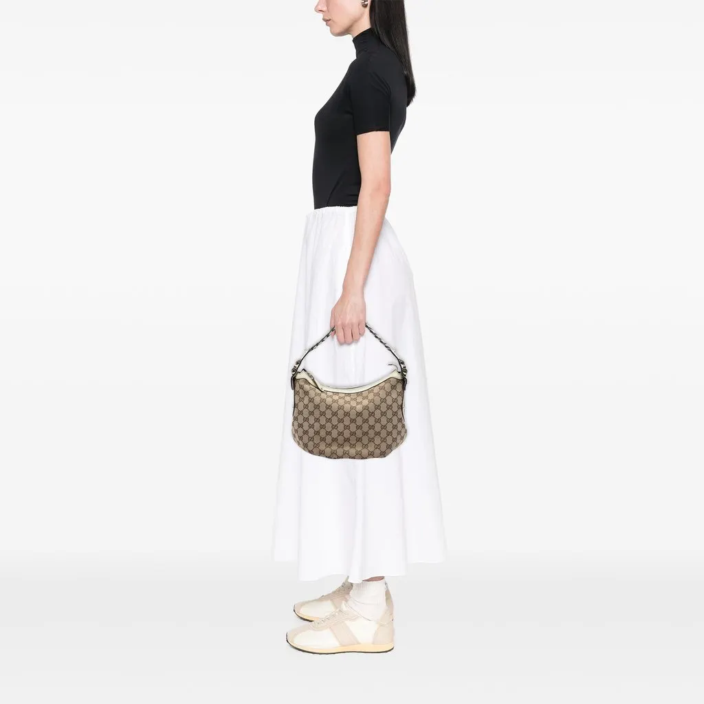 Gucci GG Canvas Pelham Shoulder Bag Beige Canvas Very good - Box View