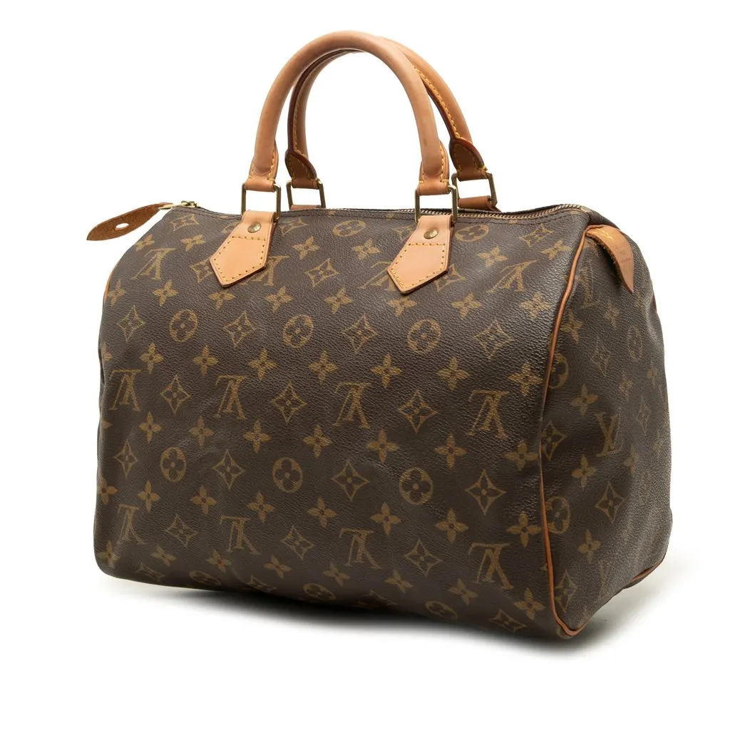 Louis Vuitton Monogram Speedy 30 Brown Canvas Very good - Back View