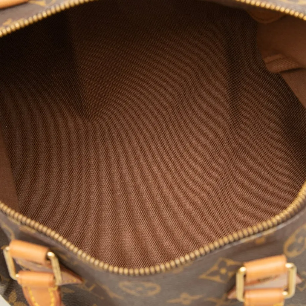 Louis Vuitton Monogram Speedy 30 Brown Canvas Very good - Model View