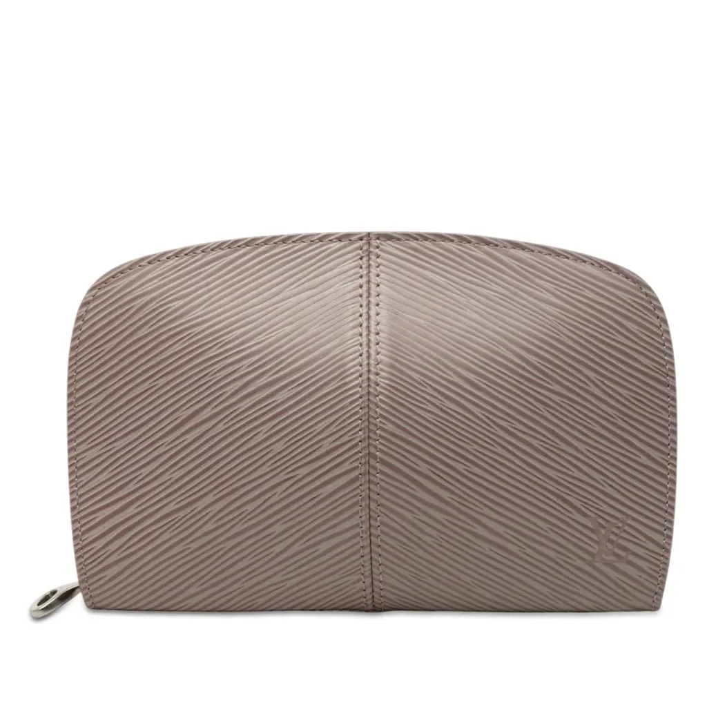 Louis Vuitton Epi Demi Lune Coin Purse Purple Leather Very good - Front View