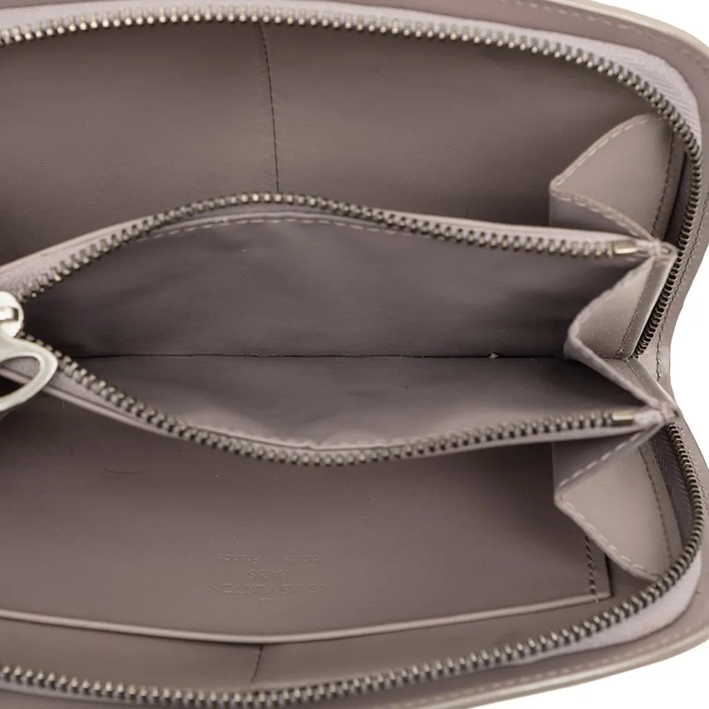 Louis Vuitton Epi Demi Lune Coin Purse Purple Leather Very good - Model View
