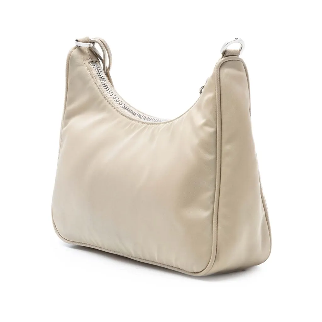 Prada Re Nylon Re Edition 2005 Shoulder Bag Beige Very good - Back View