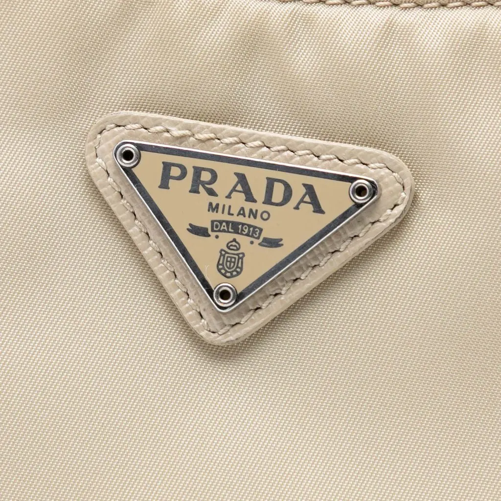 Prada Re Nylon Re Edition 2005 Shoulder Bag Beige Very good - Box View