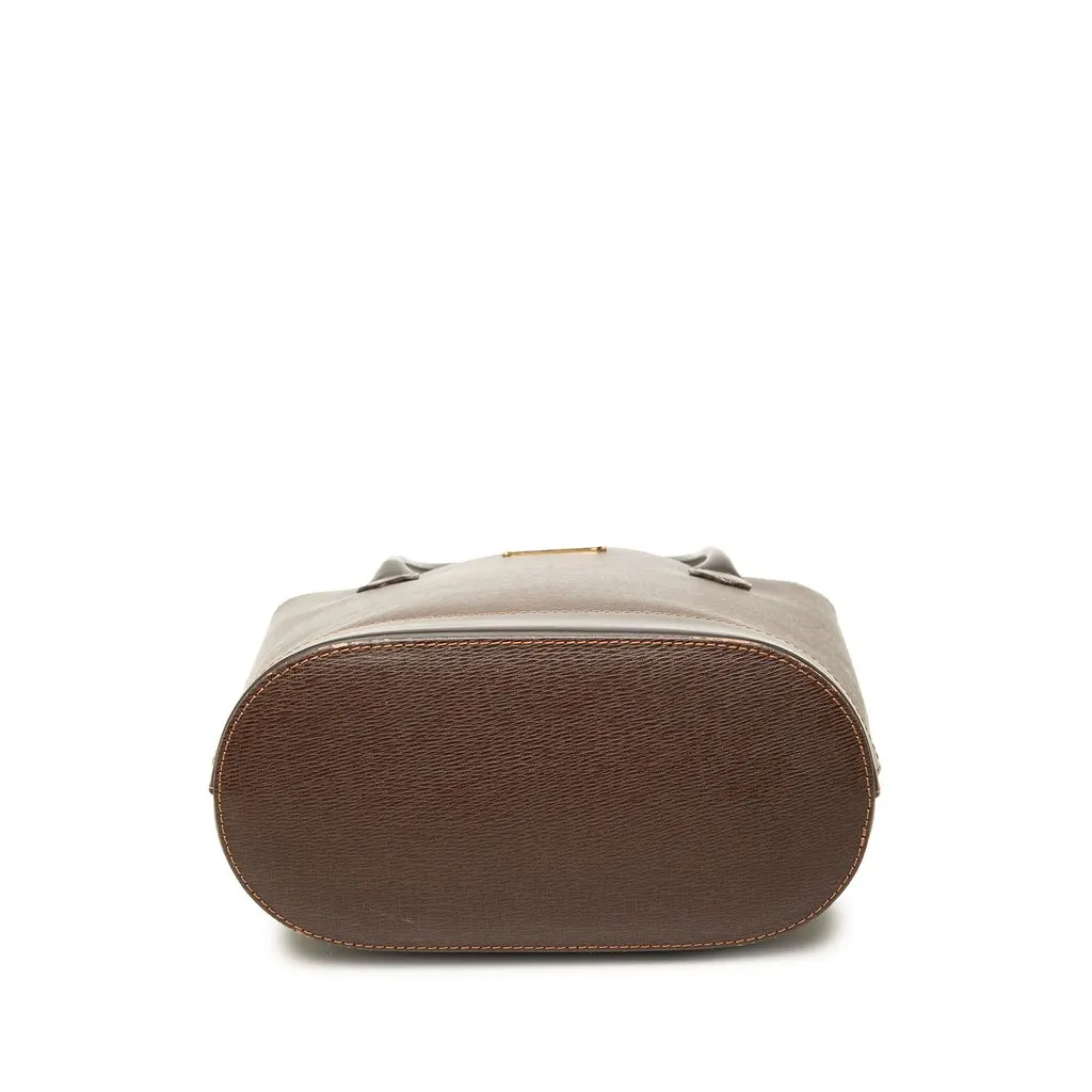 Burberry Calf Leather Bucket Brown Leather Good - Inside View