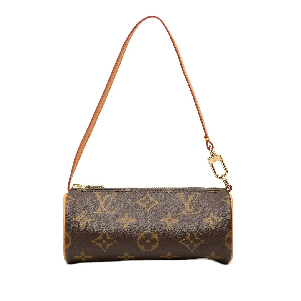 Louis Vuitton Monogram Papillon Pochette Brown Canvas Very good - Front View