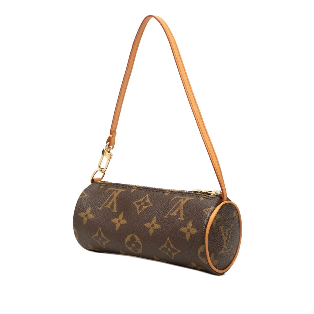 Louis Vuitton Monogram Papillon Pochette Brown Canvas Very good - Back View