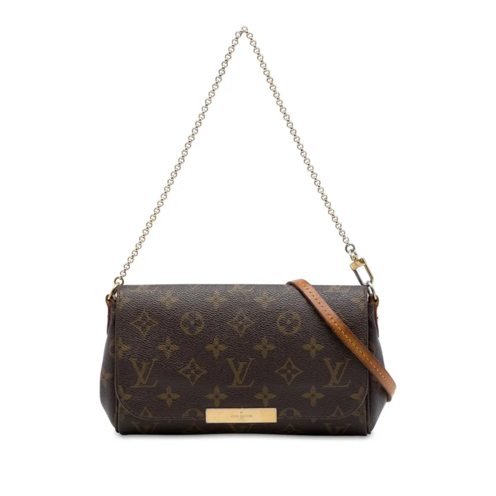Louis Vuitton Monogram Favorite PM Brown Canvas Good - Front View
