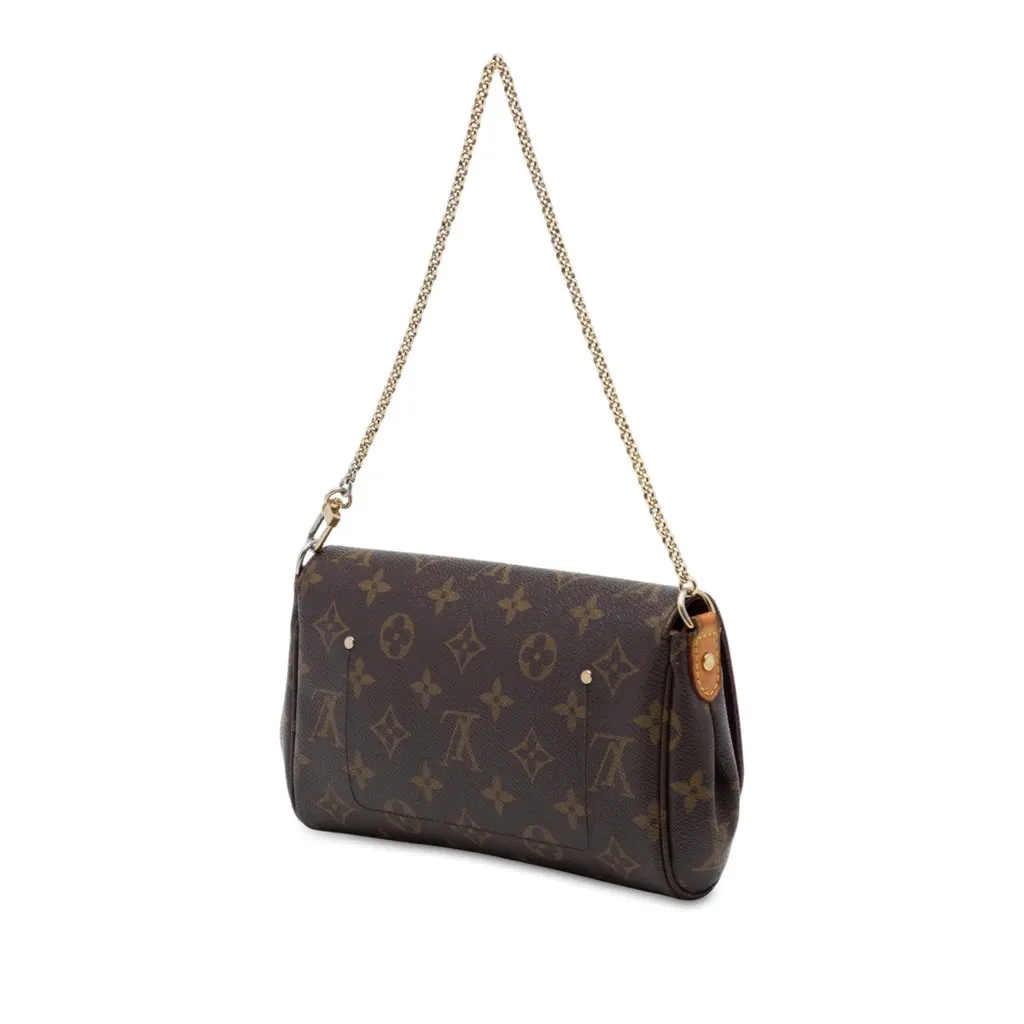 Louis Vuitton Monogram Favorite PM Brown Canvas Good - Back View