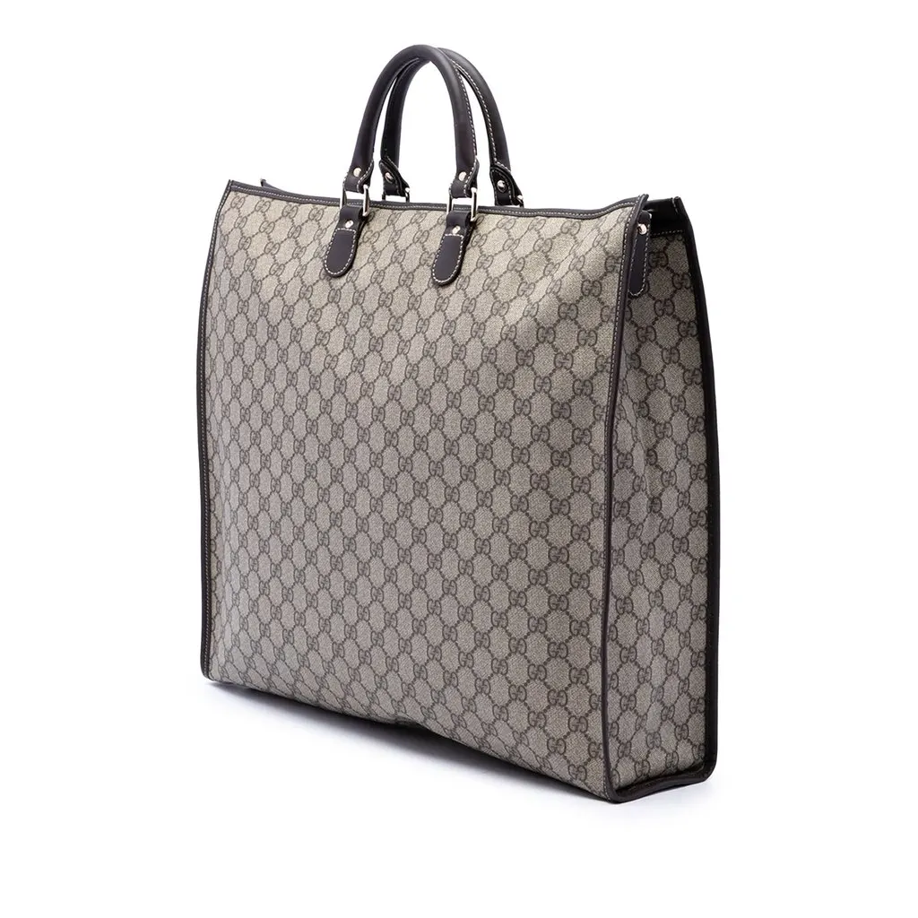 Gucci GG Supreme Tote Beige Canvas Very good - Back View