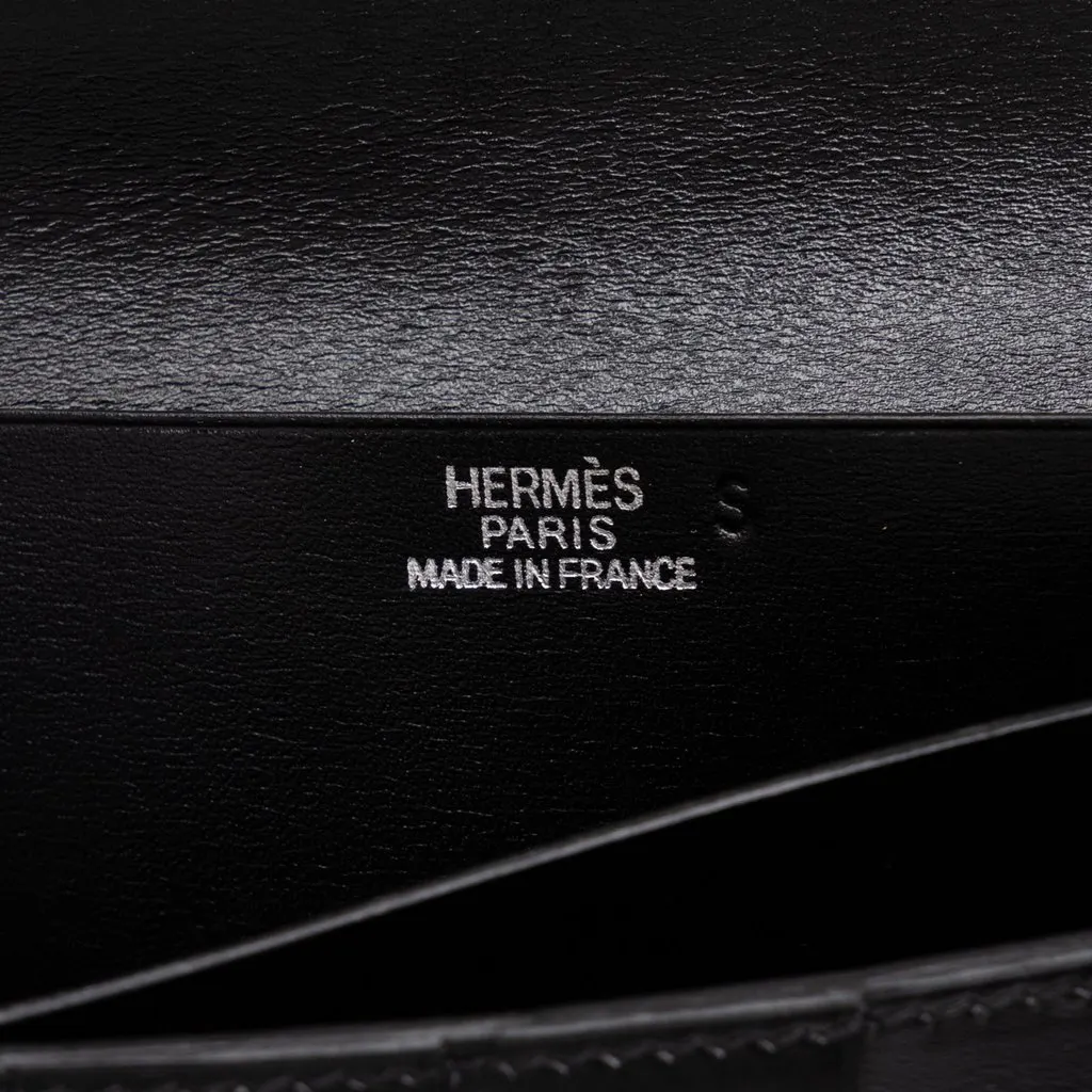 Hermès Box Calf Bearn Wallet Black Leather Very good - Box View