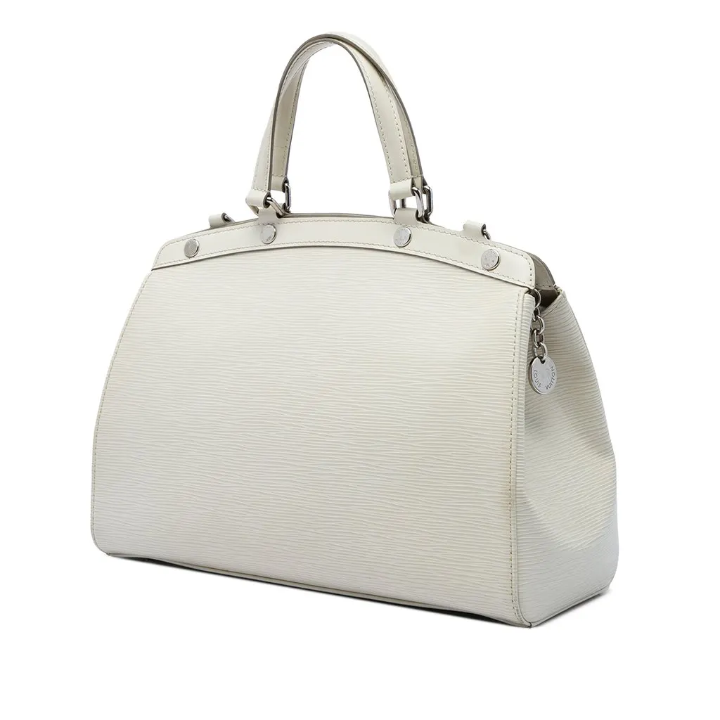 Louis Vuitton Epi Brea MM White Leather Good - Back View