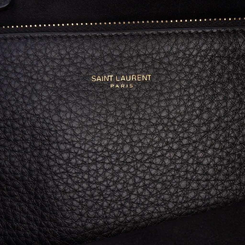 Saint Laurent Grained Calfskin Le 5 a 7 Hobo Black Leather Very good - Box View