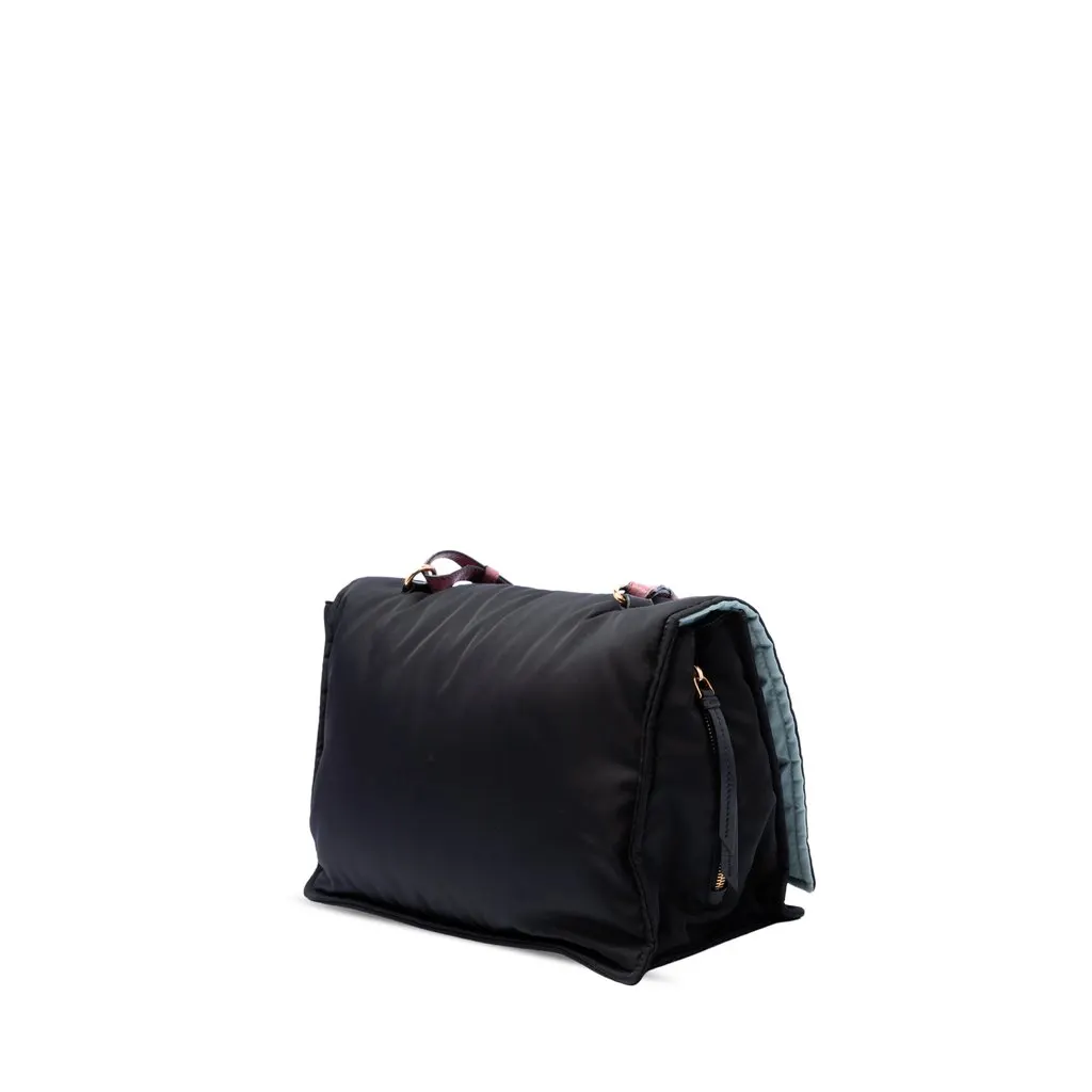 Prada Tessuto Etiquette Satchel Black Very good - Back View