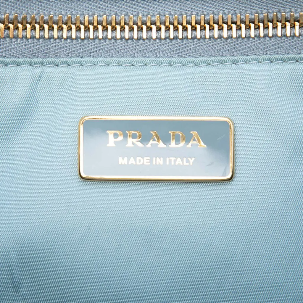 Prada Tessuto Etiquette Satchel Black Very good - Box View