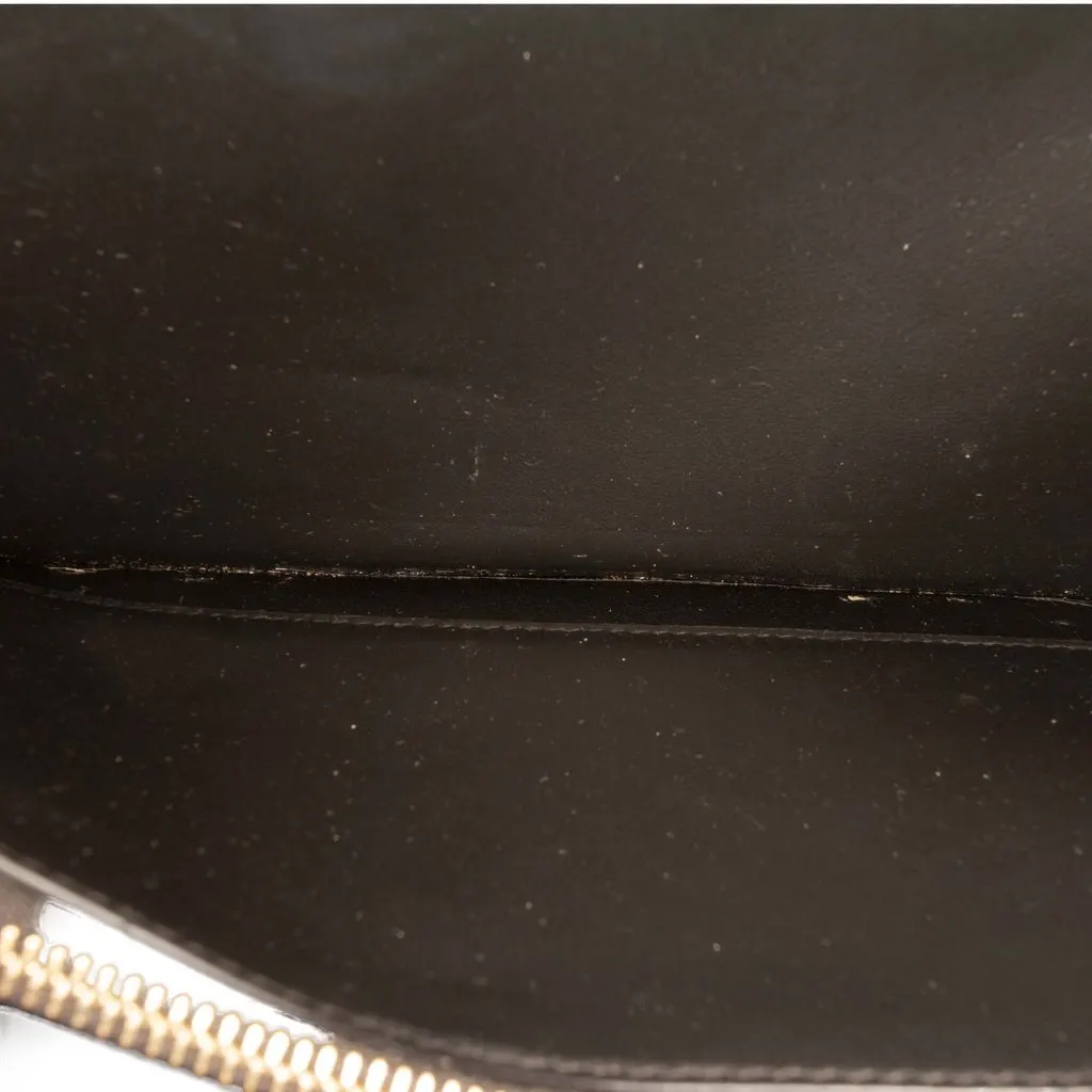 Dolce & Gabbana Calfskin Logo Plaque Strapped Wallet Black Leather Very good - Model View