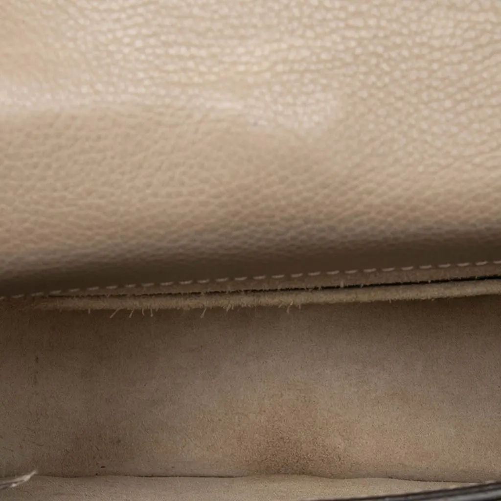 Chloé Small Leather Nile Bracelet Satchel Beige Leather Very good - Model View