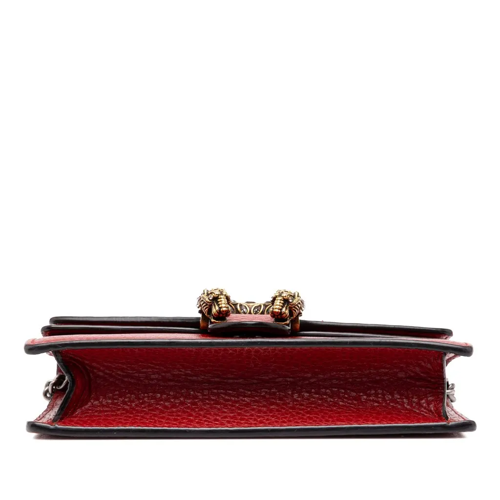 Gucci Mini Calfskin Dionysus Crossbody Red Leather Very good - Inside View