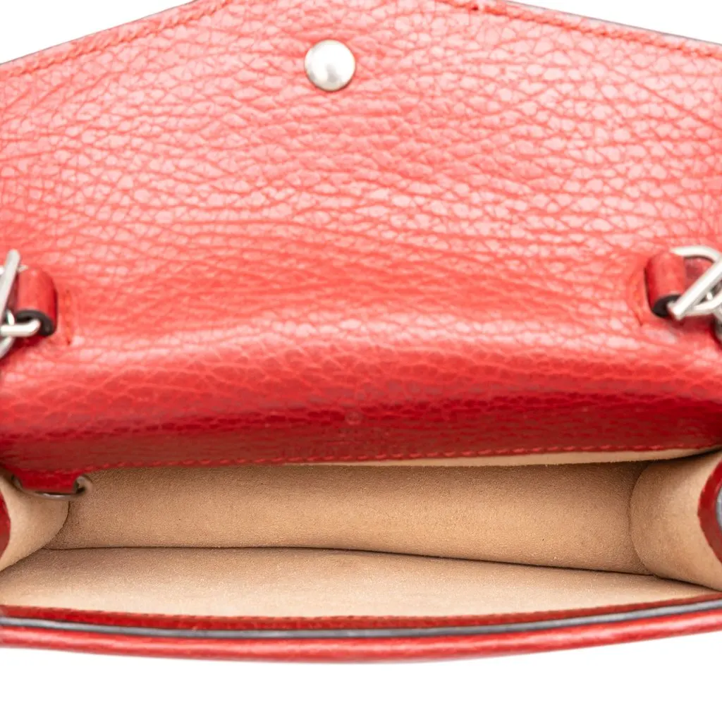 Gucci Mini Calfskin Dionysus Crossbody Red Leather Very good - Model View
