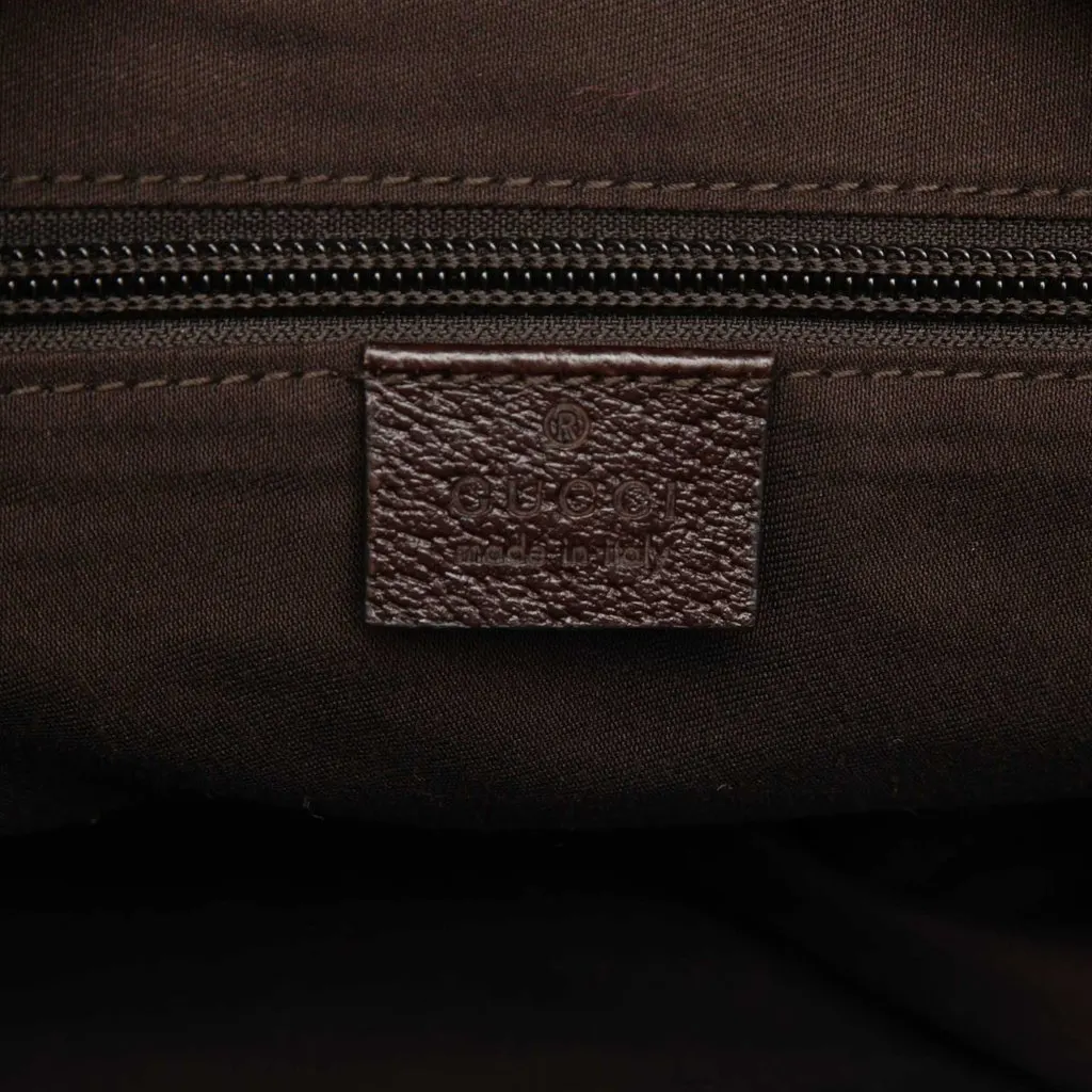 Gucci GG Canvas Web Duffle Bag Beige Very good - Box View