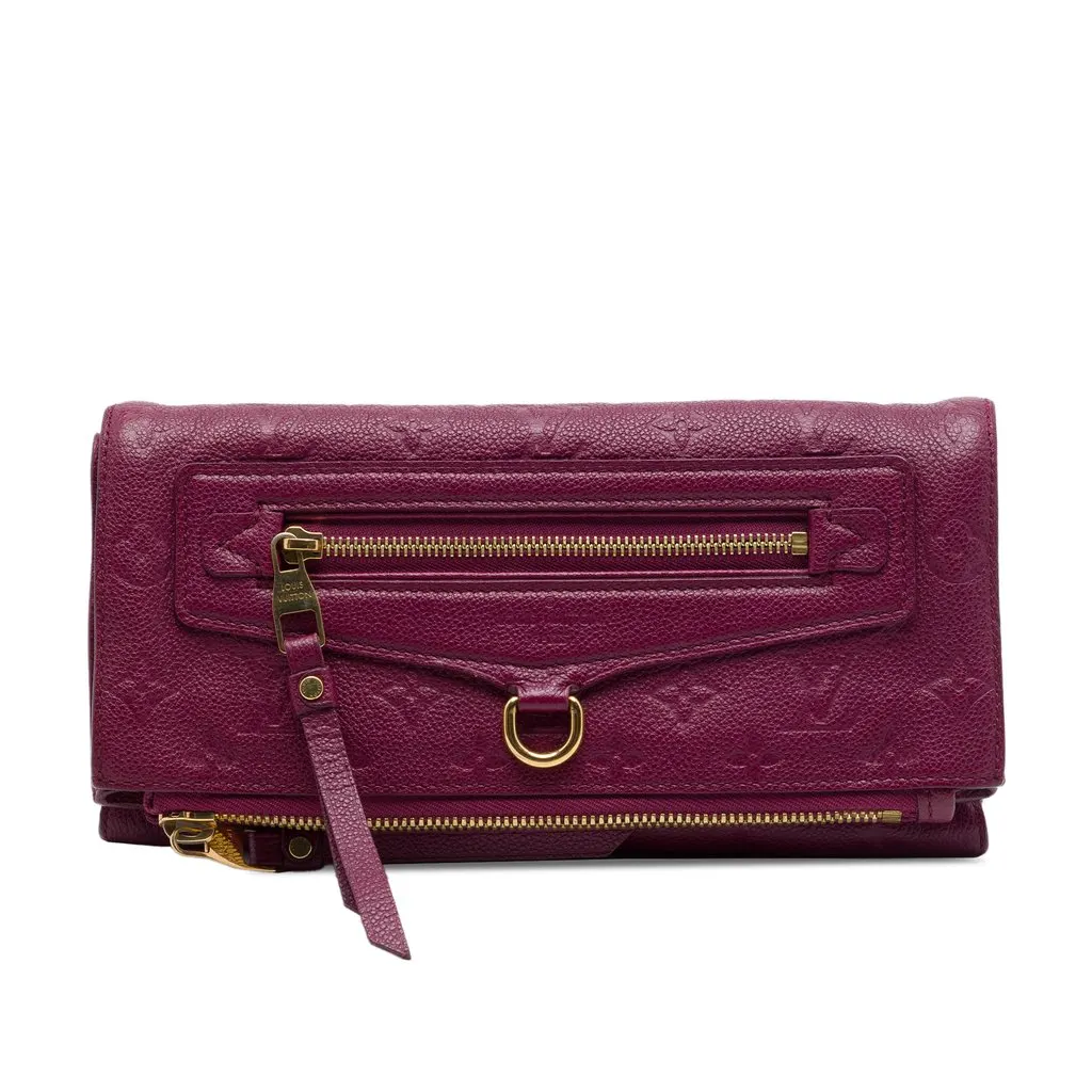Louis Vuitton Monogram Empreinte Petillante Purple Leather Very good - Front View