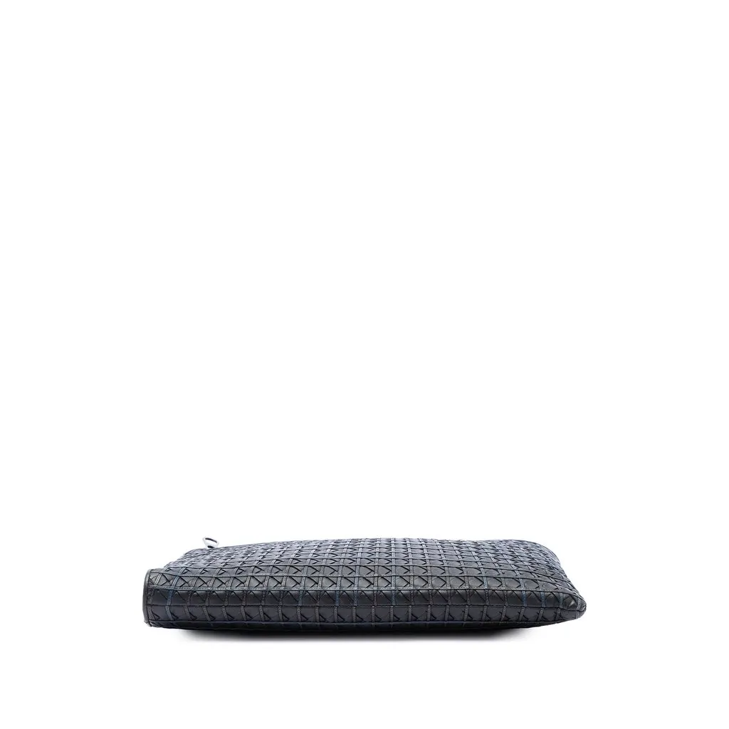 Bottega Veneta Nappa Intrecciato Stitched Clutch Black Leather Very good - Inside View