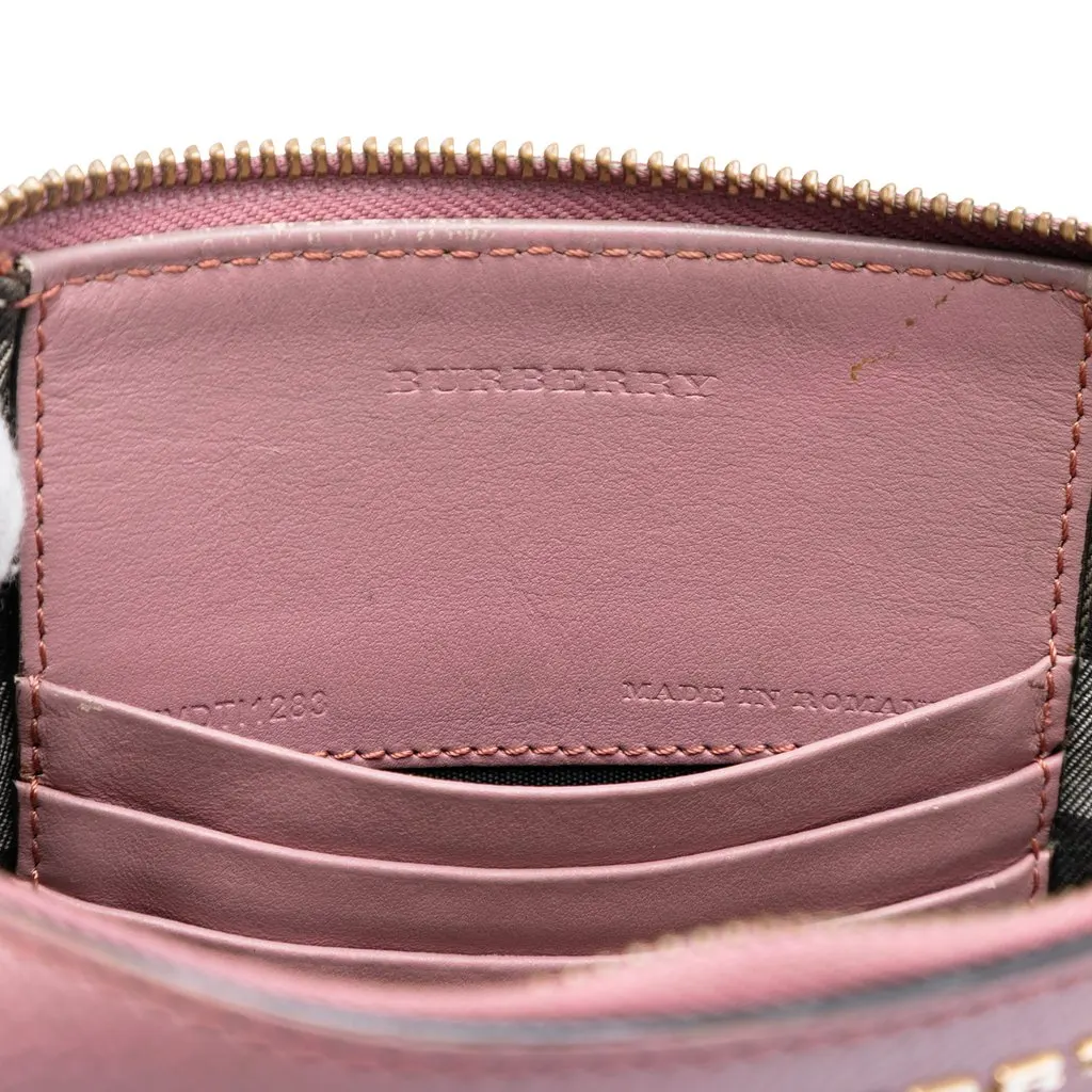 Burberry Leather Peyton Crossbody Pink Leather Good - Box View