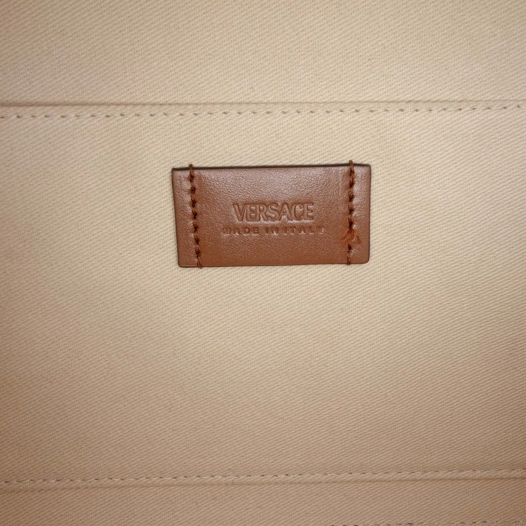 Versace Canvas All Over Messenger bag Brown Very good - Box View