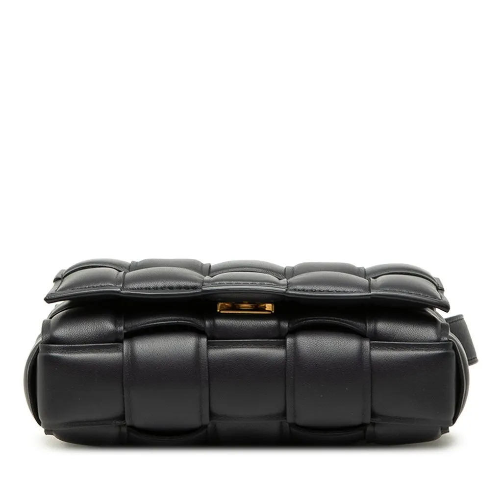 Bottega Veneta Small Nappa Intrecciato Padded Cassette Crossbody Black Leather Very good - Inside View