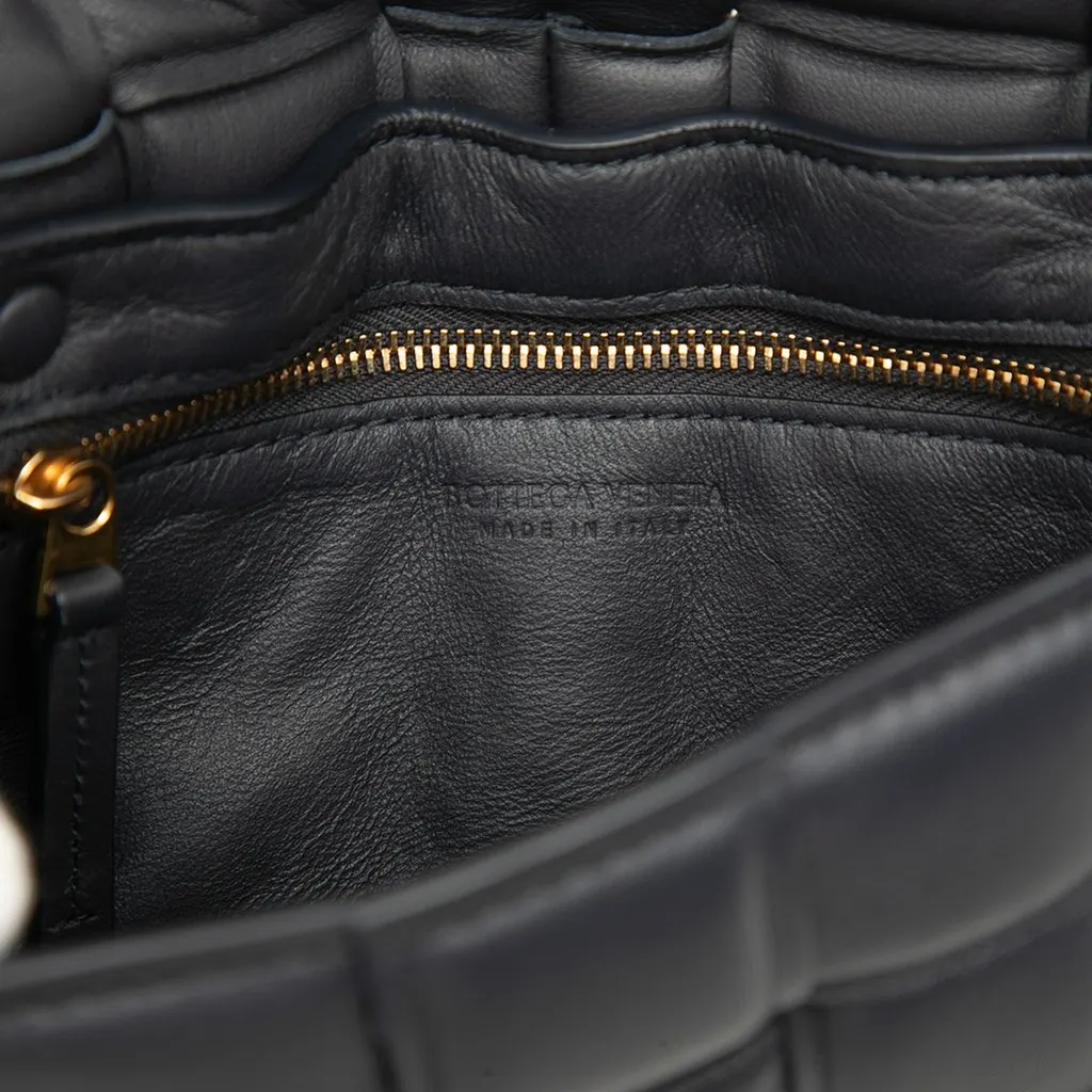 Bottega Veneta Small Nappa Intrecciato Padded Cassette Crossbody Black Leather Very good - Box View