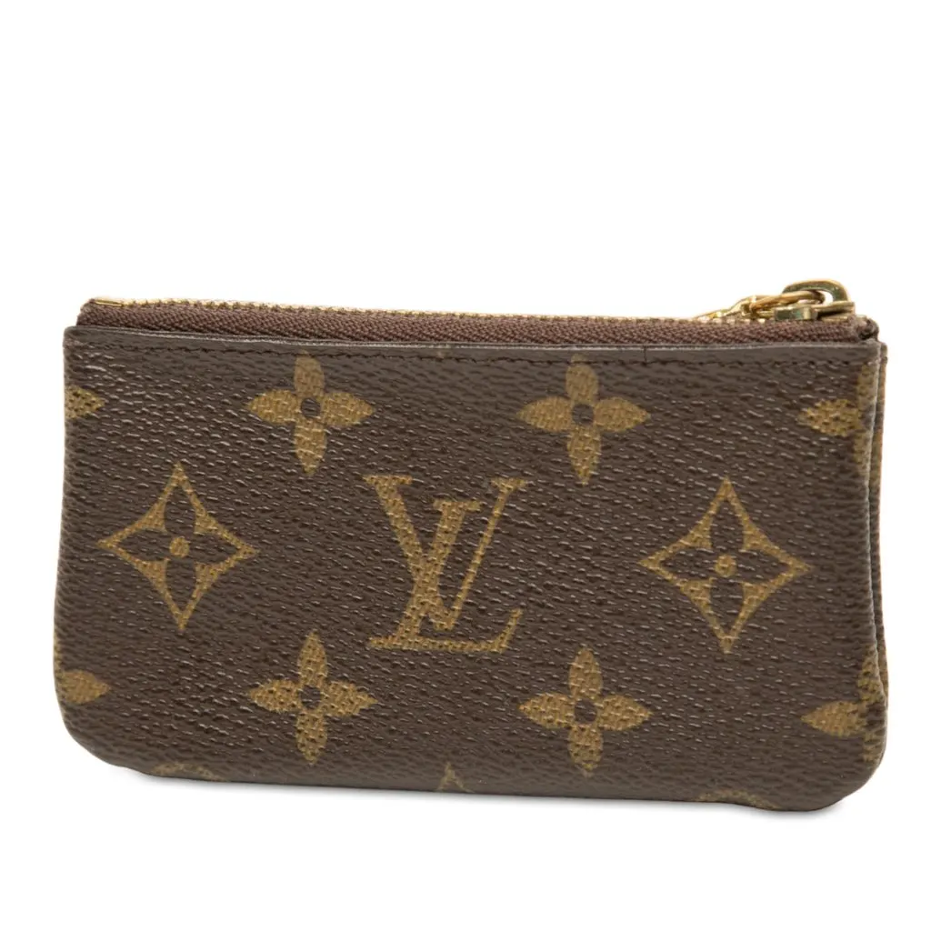 Louis Vuitton Monogram Pochette Cles Brown Canvas Very good - Back View