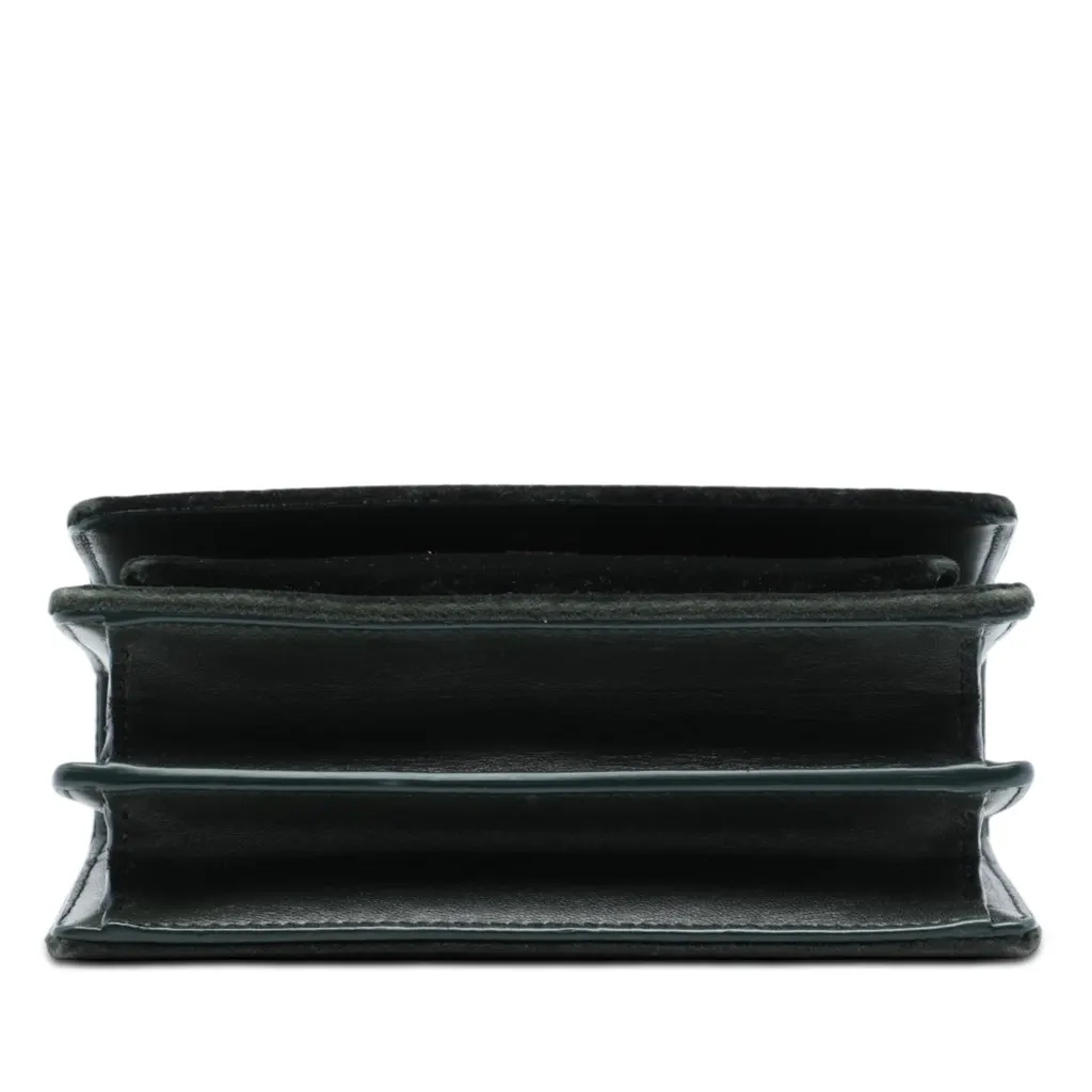 Saint Laurent Small Velvet Monogram Sunset Crossbody Green Very good - Inside View