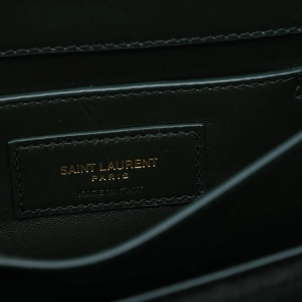 Saint Laurent Small Velvet Monogram Sunset Crossbody Green Very good - Box View