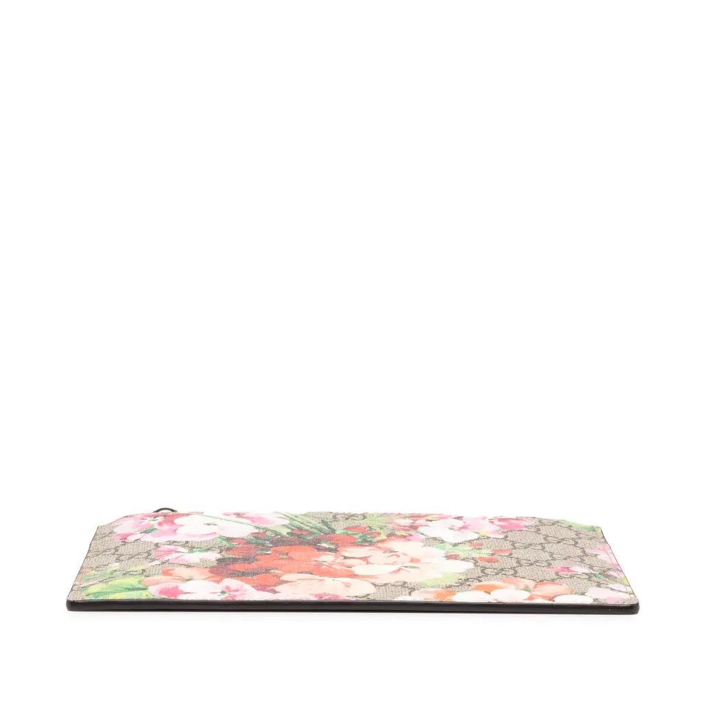 Gucci GG Supreme Blooms Clutch Pink Canvas Never worn - Inside View