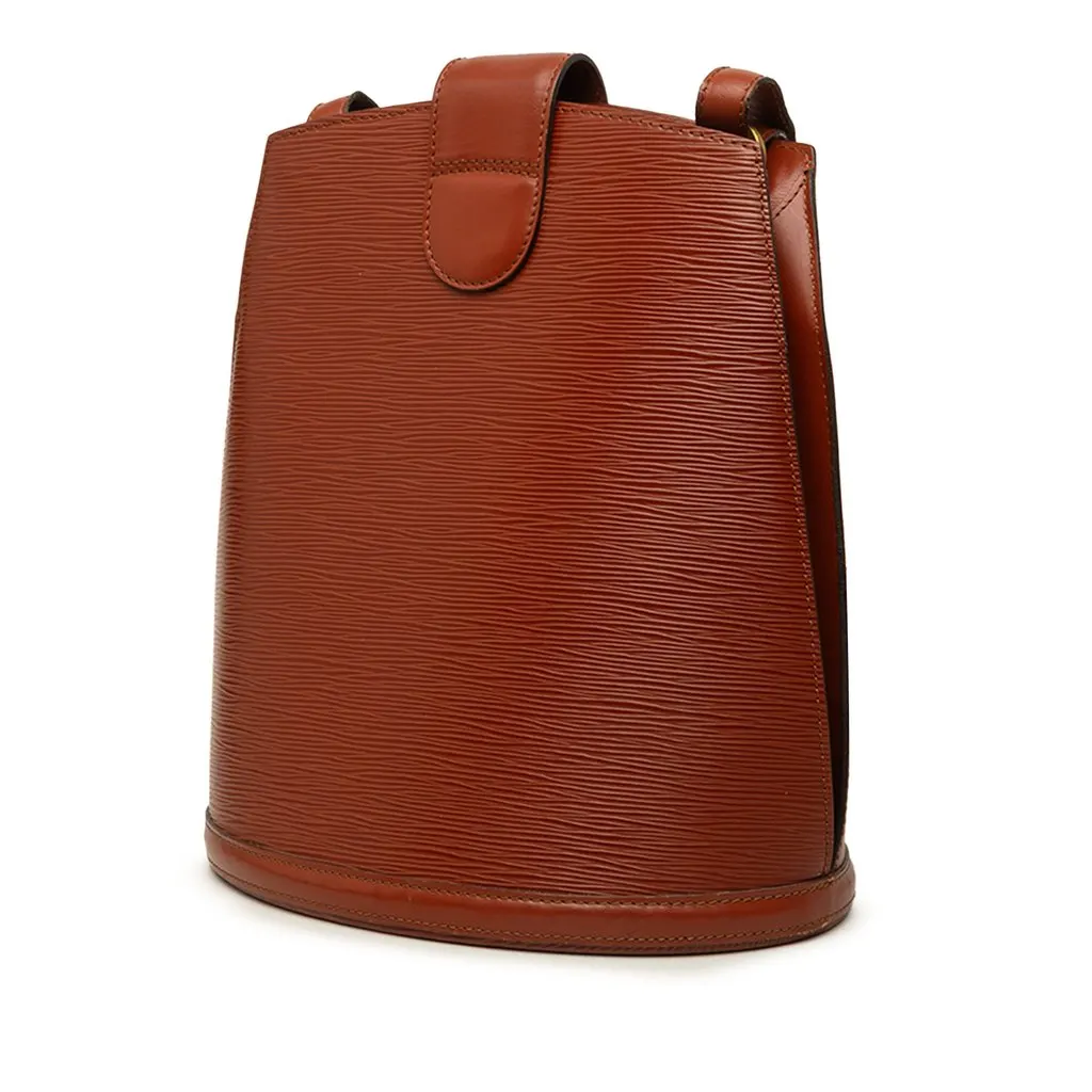 Louis Vuitton Epi Cluny Brown Leather Good - Back View