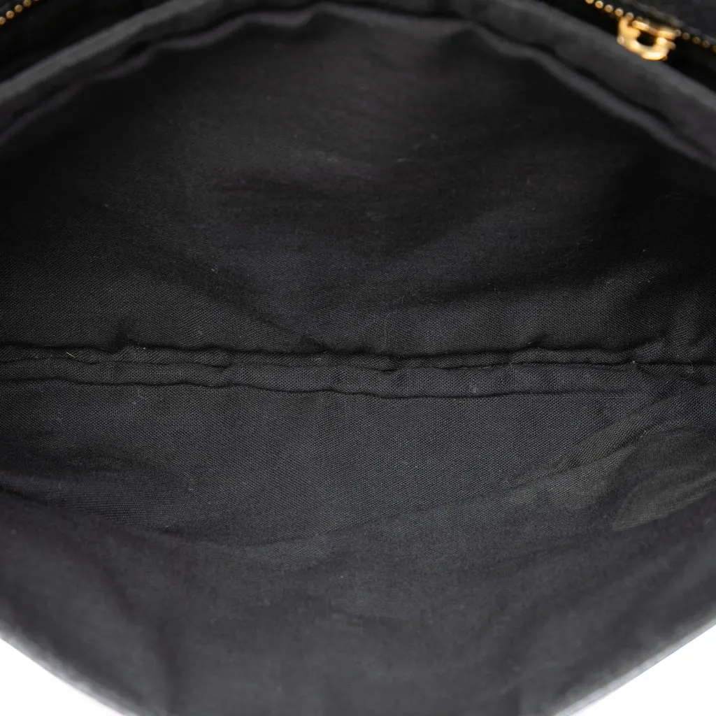 Balenciaga Lambskin Motocross Giant 12 Envelope Clutch With Strap Green Leather Very good - Model View