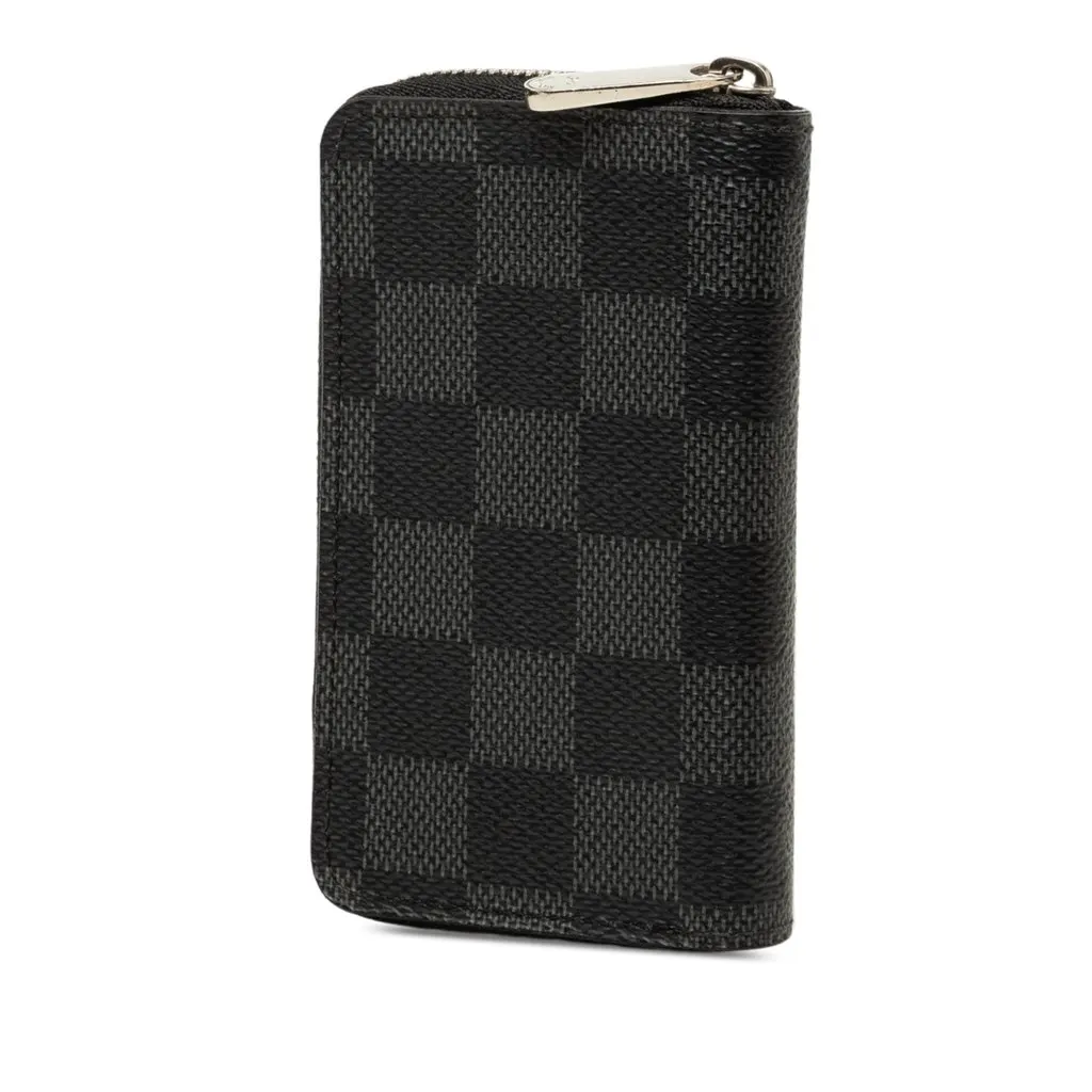 Louis Vuitton Damier Graphite Zippy Coin Purse Black Canvas Very good - Back View
