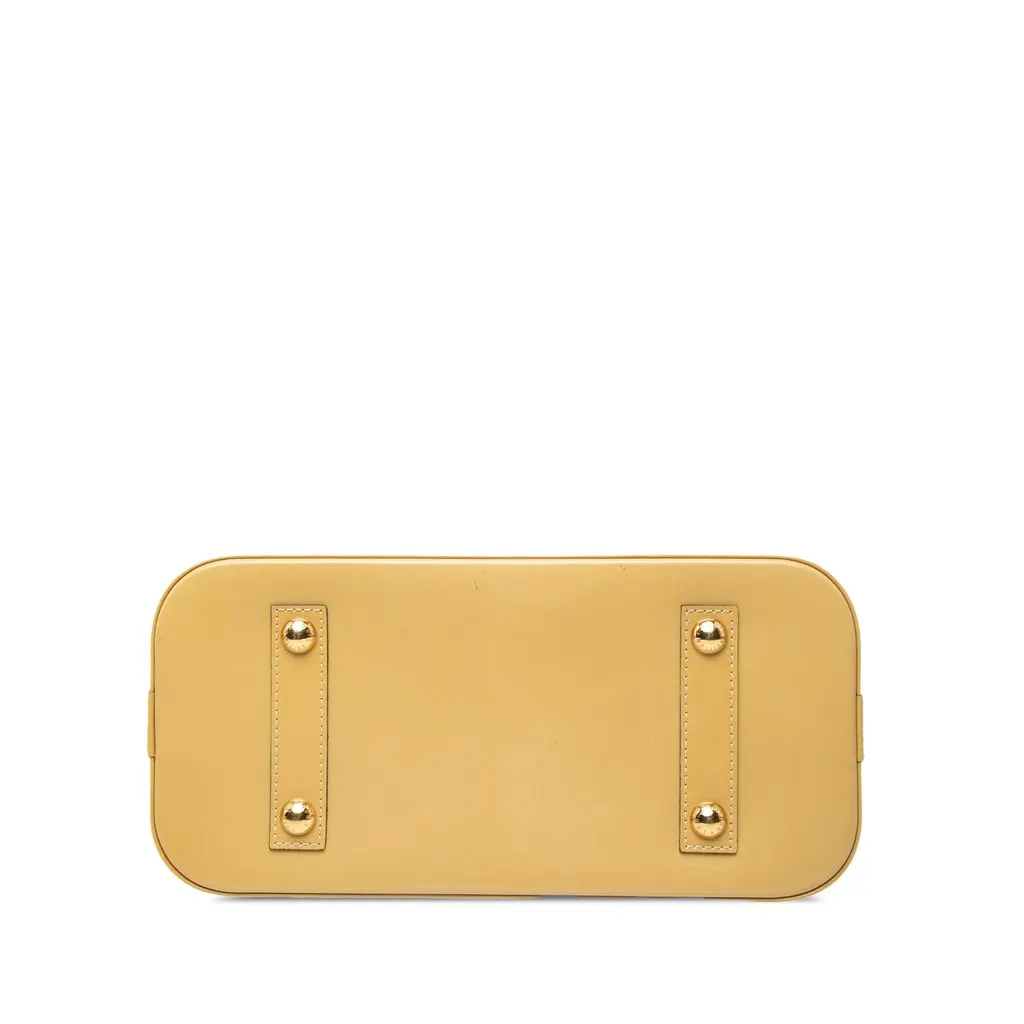 Louis Vuitton Monogram Vernis Alma PM Beige Leather Very good - Inside View