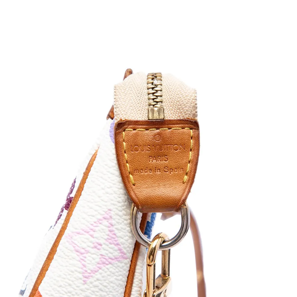 Louis Vuitton Monogram Multicolore Pochette Accessoires White Canvas Very good - Box View